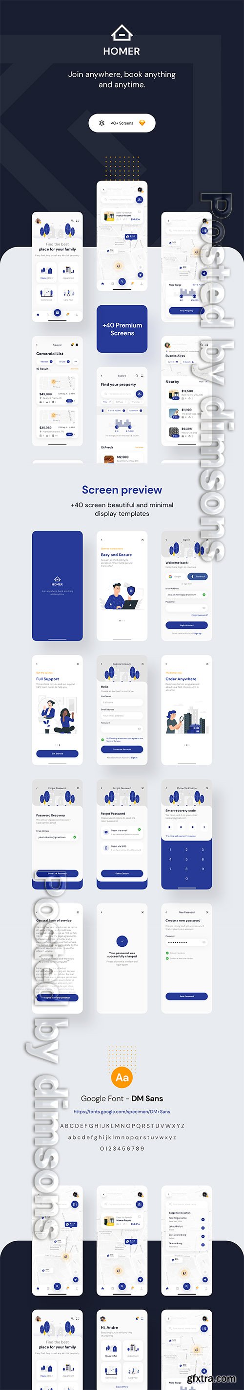 Homer Apartment App UI Kit