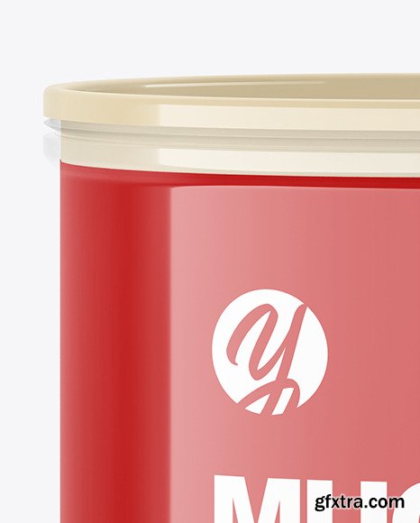 Glossy Plastic Mug Mockup 65878