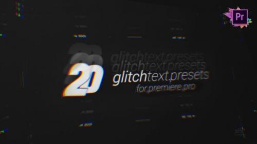 Videohive - 20 Glitch Text Presets Pack For Premiere Pro MOGRT