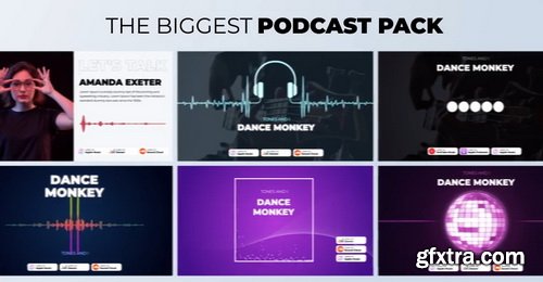 Videohive - Podcast Visualizations Pack - 27588818