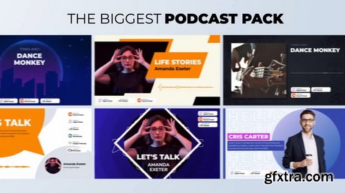 Videohive - Podcast Visualizations Pack - 27588818