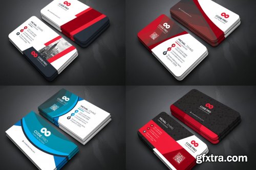 CreativeMarket - 50 Business Cards Bundle 4589907