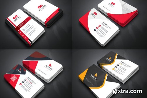 CreativeMarket - 50 Business Cards Bundle 4589907