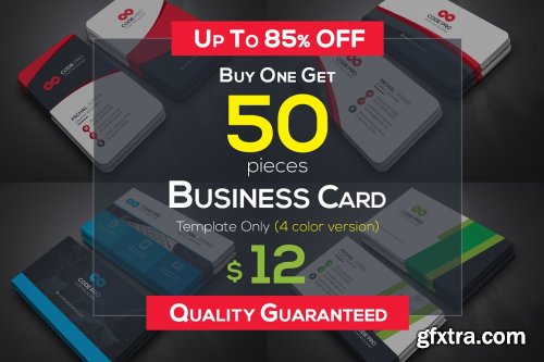 CreativeMarket - 50 Business Cards Bundle 4589907
