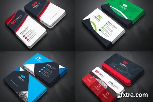 CreativeMarket - 50 Business Cards Bundle 4589907