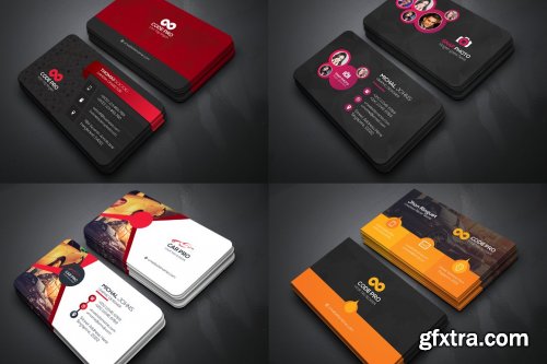CreativeMarket - 50 Business Cards Bundle 4589907