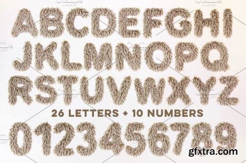 Lamb Furry Letters Pack