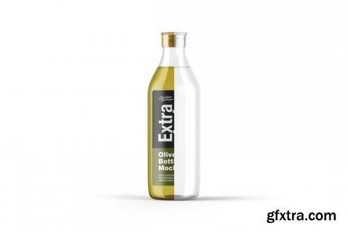 CreativeMarket - Olive Oil Bottle Mockup 5276739
