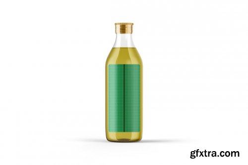 CreativeMarket - Olive Oil Bottle Mockup 5276739