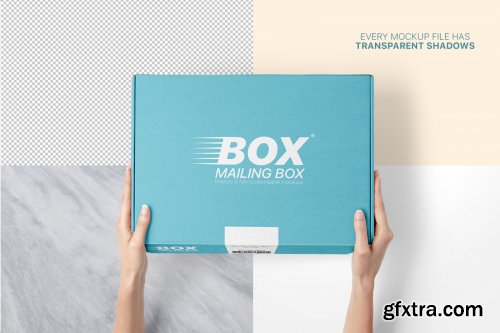 Mailing Box Mockups Set