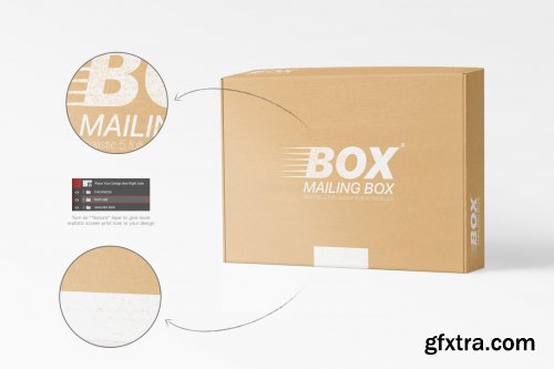 Mailing Box Mockups Set