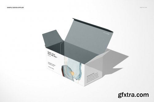 CreativeMarket - Snap Lock Bottom Box Mockup Set 4665922