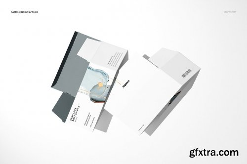 CreativeMarket - Snap Lock Bottom Box Mockup Set 4665922