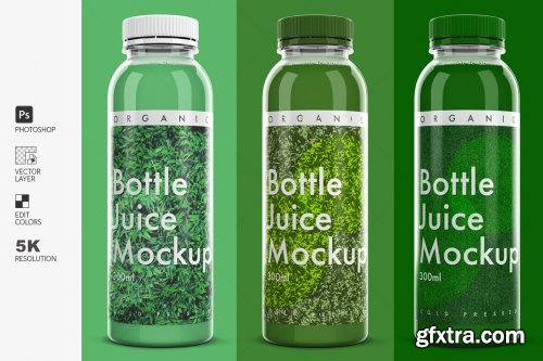 CreativeMarket - Juice Bottle Mockup 4581492