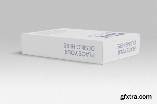 Box mockup standing and laydown 