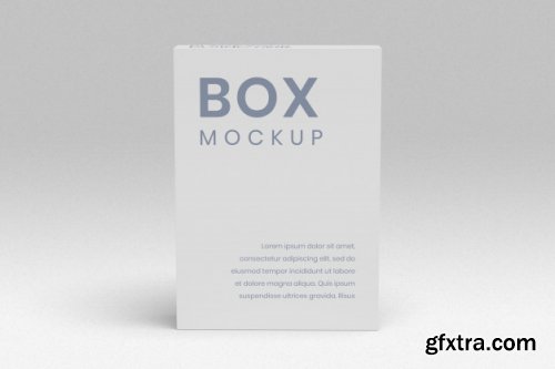 Box mockup standing and laydown 