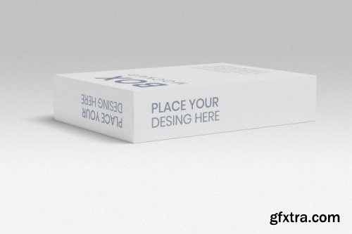 Box mockup standing and laydown 