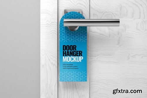 Download Creativemarket Door Hanger Mockup Set 5307401 Gfxtra