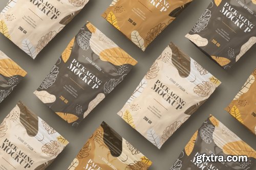 CreativeMarket - Stand Up Pouch Mockup Set 5284160