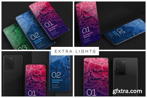 CreativeMarket - Galaxy S20 Ultra Device Mockup 5217166