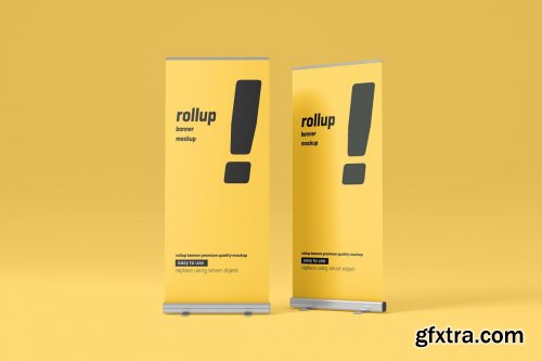 CreativeMarket - Roll Up Banner Mockup 5227544