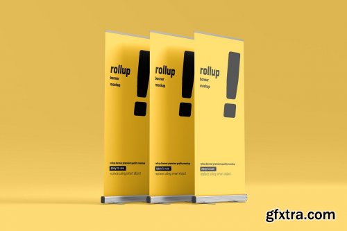CreativeMarket - Roll Up Banner Mockup 5227544