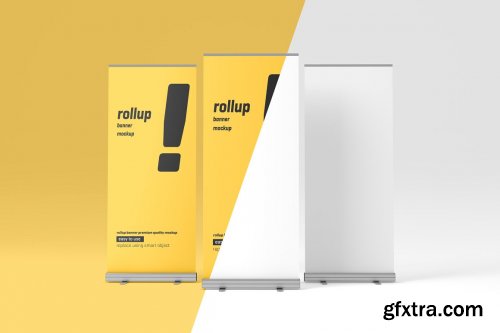 CreativeMarket - Roll Up Banner Mockup 5227544
