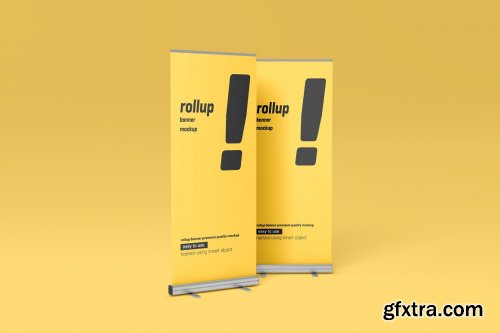 CreativeMarket - Roll Up Banner Mockup 5227544