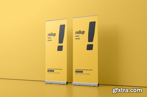 CreativeMarket - Roll Up Banner Mockup 5227544