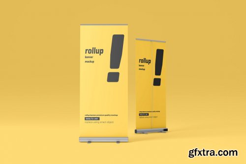 CreativeMarket - Roll Up Banner Mockup 5227544
