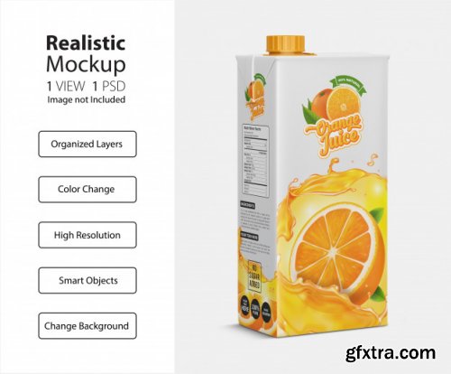 Realistic food packaging mockup