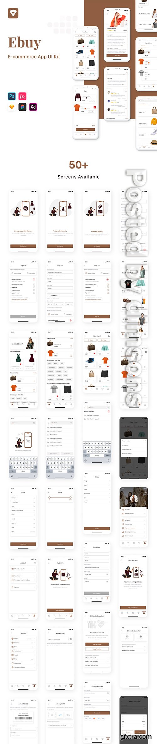 Ebuy - E-commerce App UI Kit Ebuy - E-commerce App UI Kit