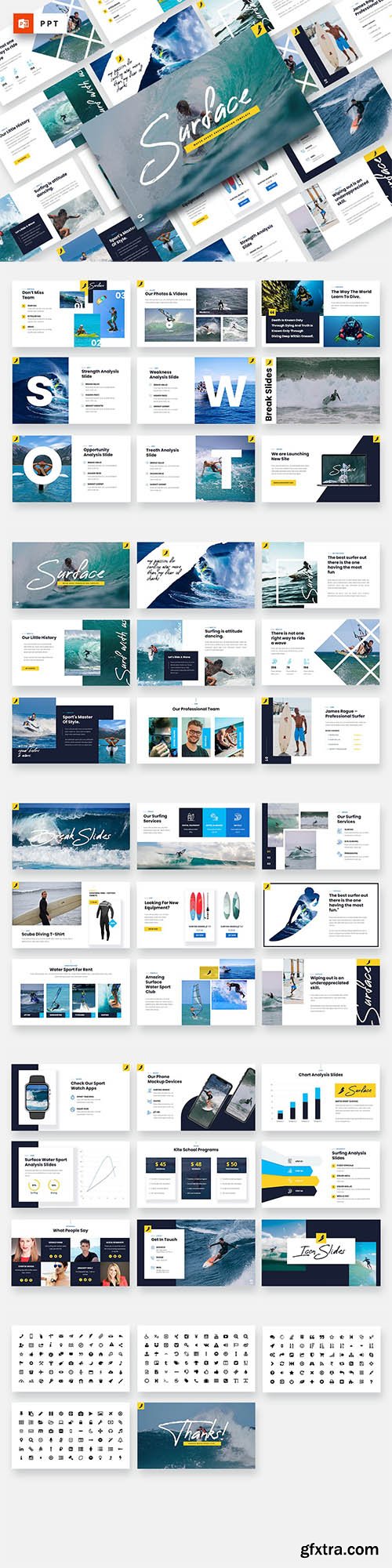 SURFACE - Water Sport Powerpoint Template SURFACE - Water Sport Powerpoint Template