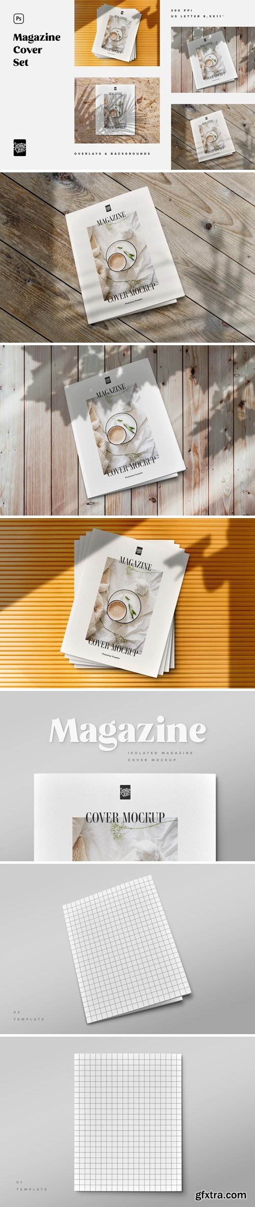 Magazine Cover Mockup Set