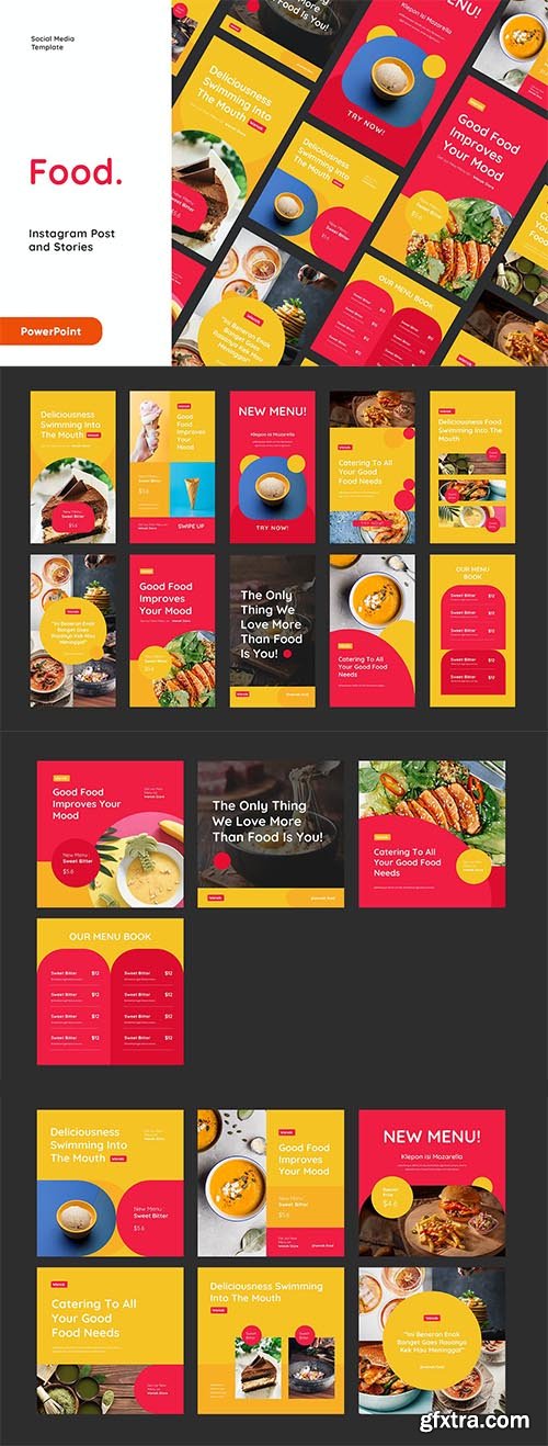 Food Instagram Post and Stories Powerpoint Food Instagram Post and Stories Powerpoint