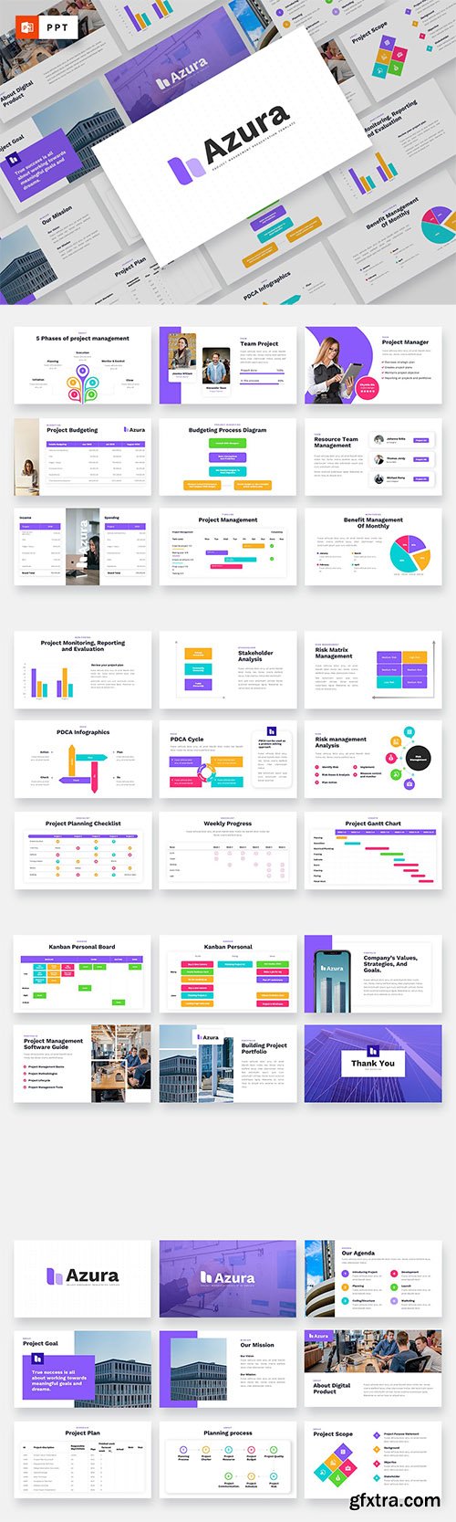 AZURA - Project Management Powerpoint Template AZURA - Project Management Powerpoint Template
