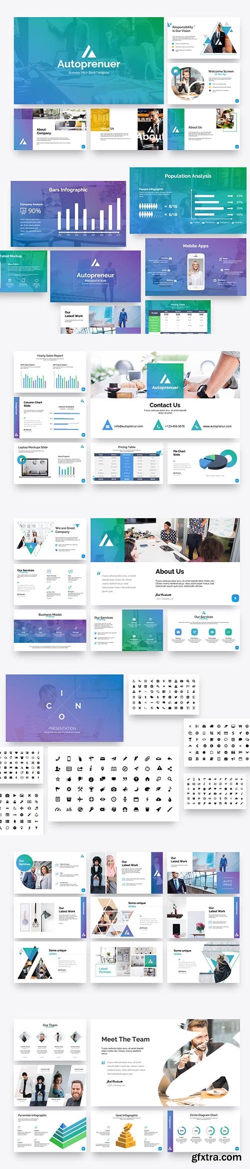 Autopreneur - Business Pitch Deck Keynote Template Autopreneur - Business Pitch Deck Keynote Template