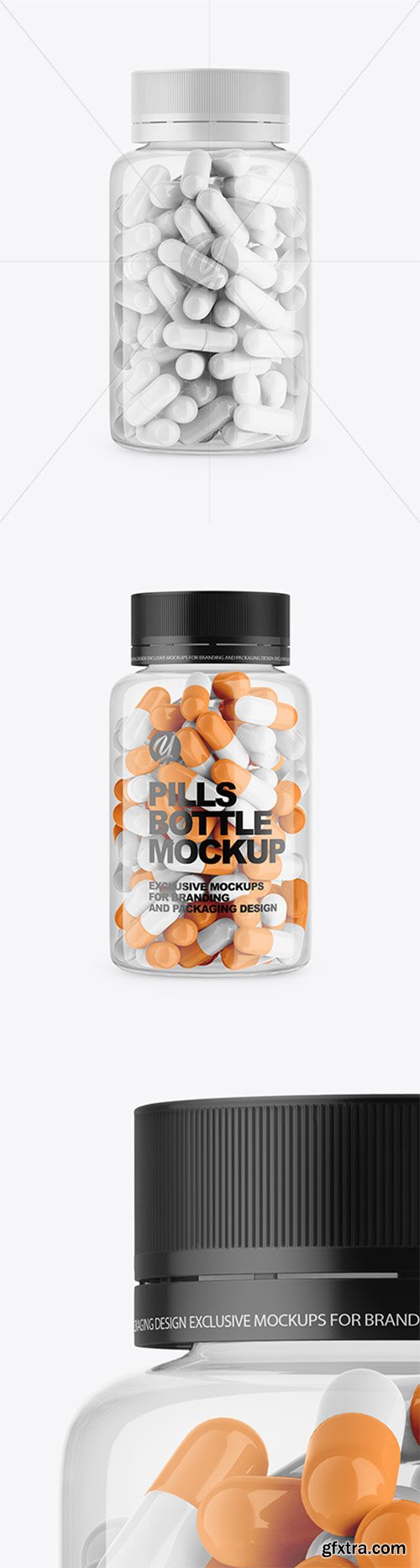 Clear Plastiс Bottle With Pills Mockup 60105 Clear Plastiс Bottle With Pills Mockup 60105