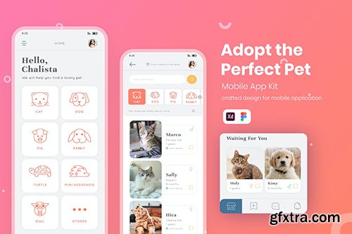 UI Mobile Kit Pet Adoption UI Mobile Kit Pet Adoption