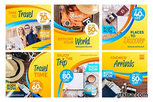 Travel sale instagram post collection
