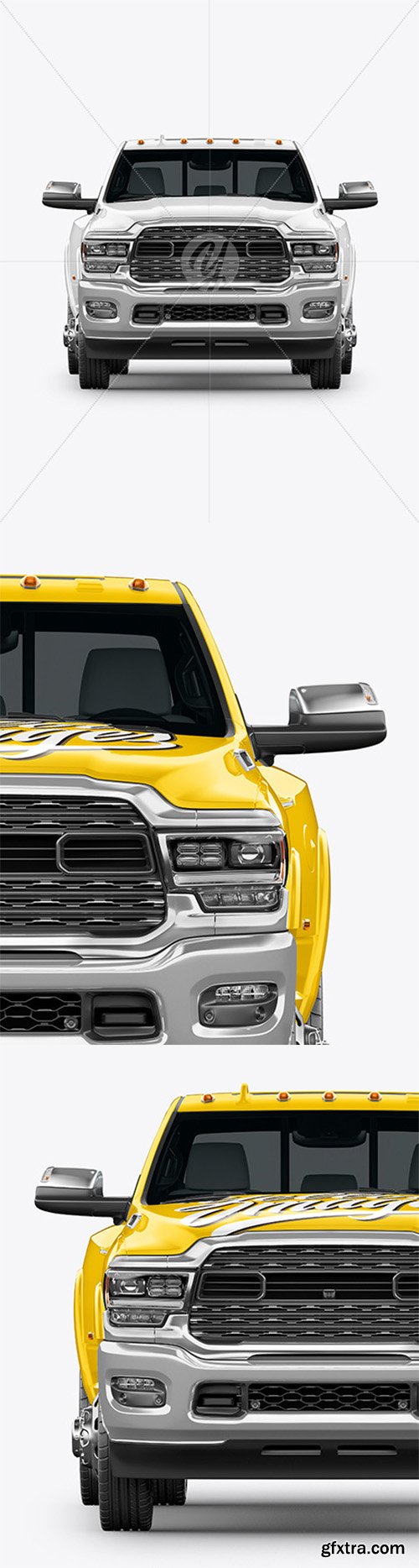 Pickup Truck Mockup - Front View 63896