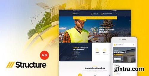 ThemeForest - Structure v6.9.4 - Construction Industrial Factory WordPress Theme - 10798442 - NULLED
