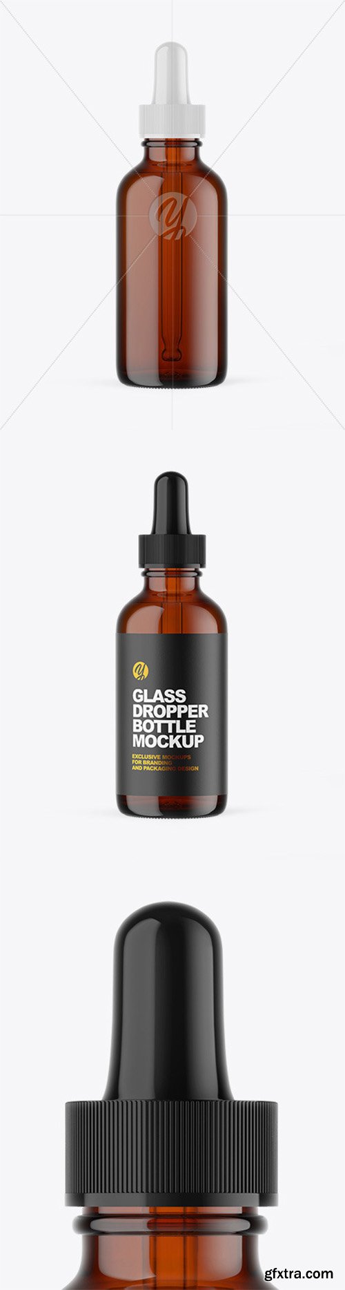 Amber Glass Dropper Bottle Mockup 65179 Amber Glass Dropper Bottle Mockup 65179