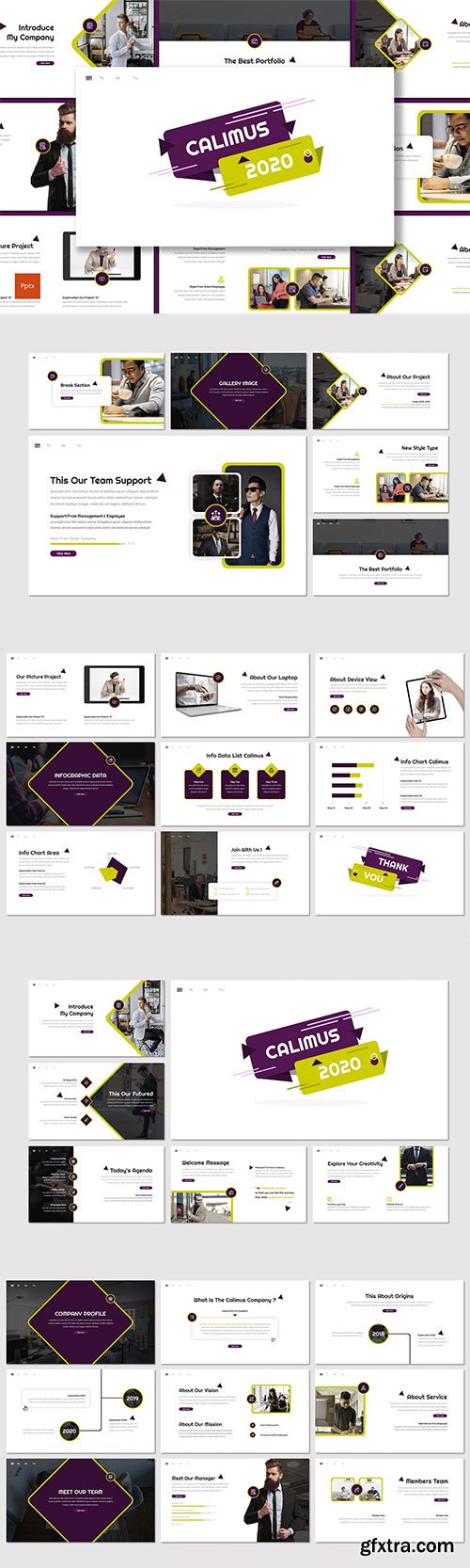 Calimus - Multipurpose Powerpoint, Keynote and Google Slides Template