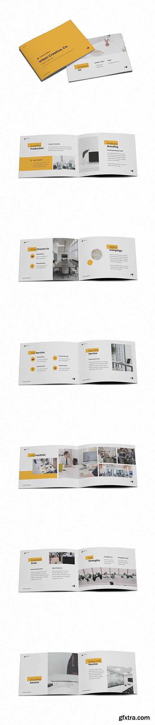 Company Profile A5 Brochure Template