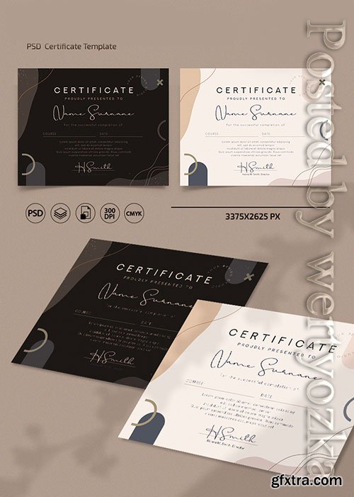 Certificates and diplomas templates in psd Certificates and diplomas templates in psd