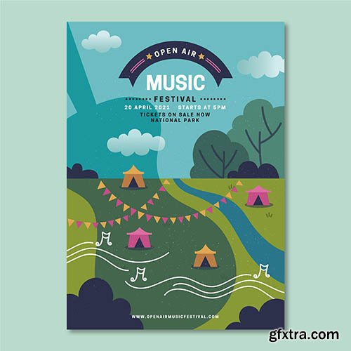 Open Air Music Festival Poster