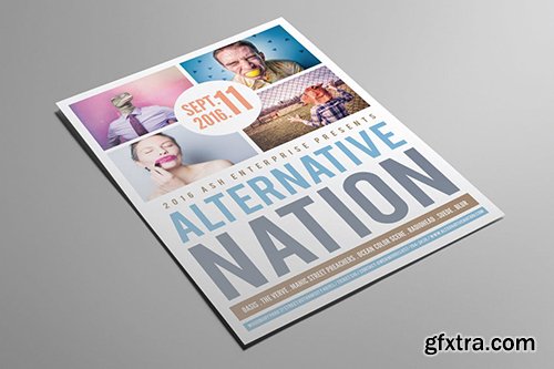 Clean Indie Music Flyer Clean Indie Music Flyer