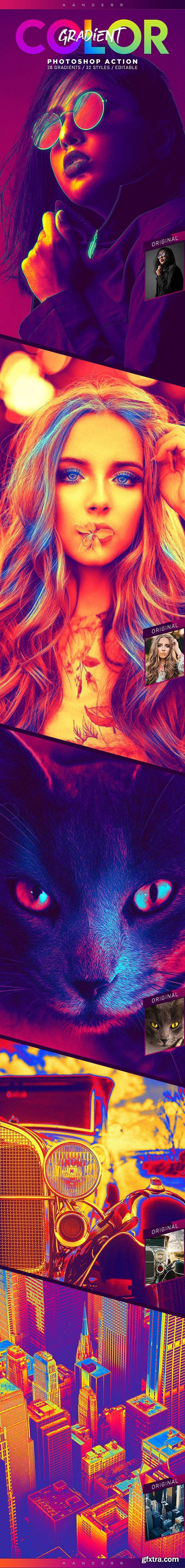 GraphicRiver - Color Gradient Photoshop Action 24082582