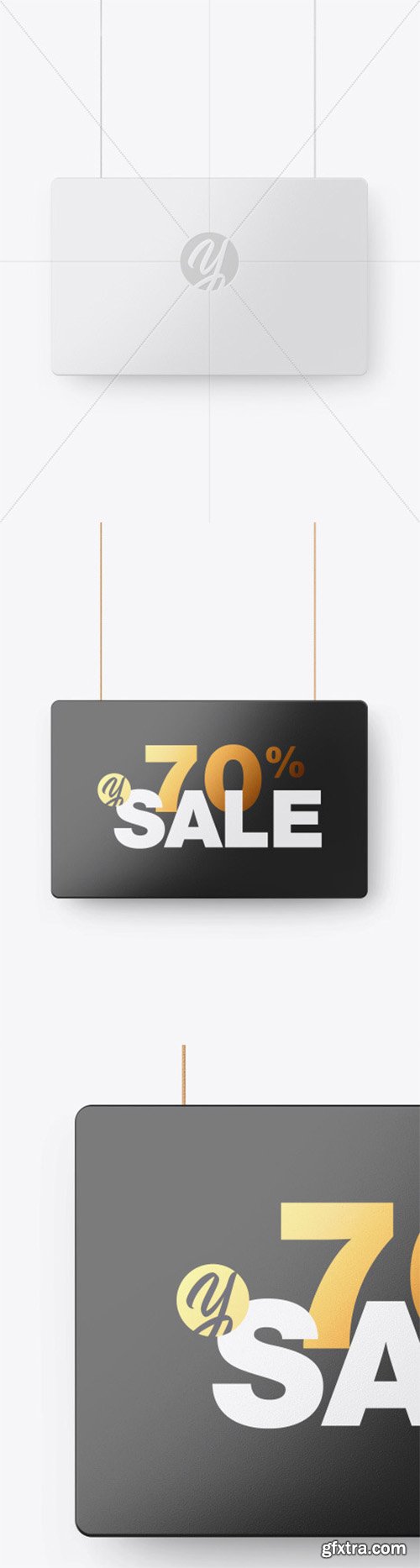 Glossy Discount Sign Mockup 56166